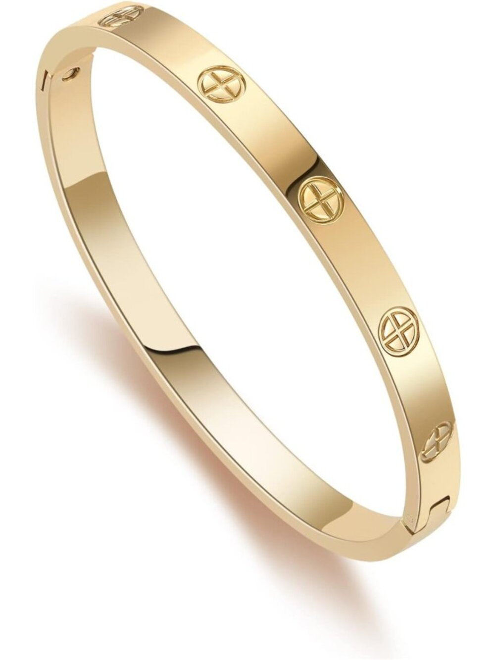 Chic Gold Friendship Bangles for Women | Love Jewelry Bracelet Set